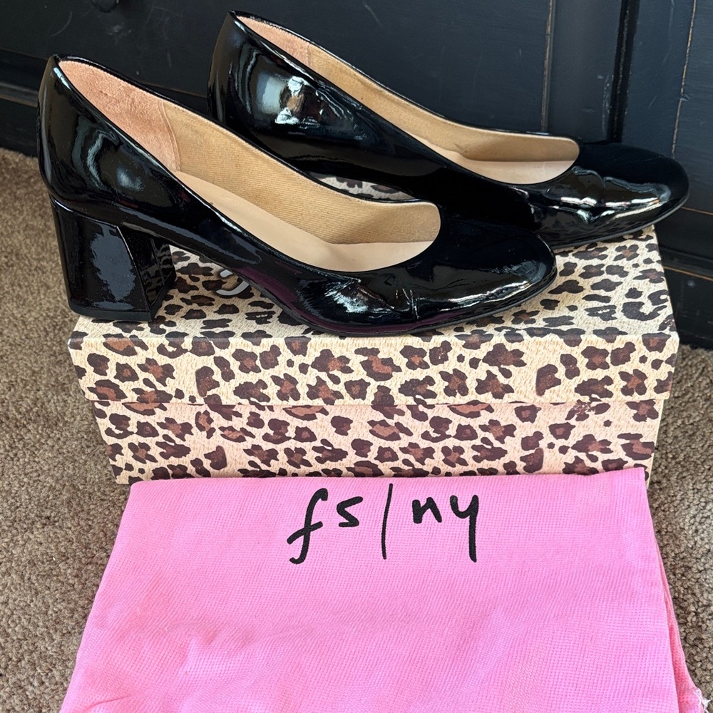 Black Patent Leather Heels